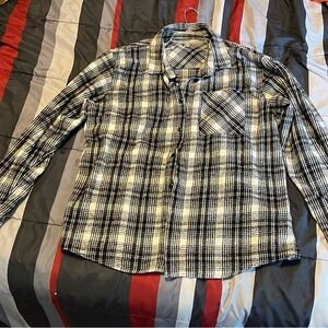 Men’s large flannel shirt.